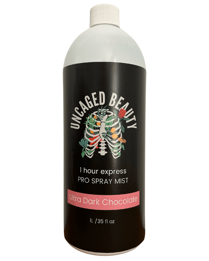 Uncaged Beauty Ultra Dark Chocolate based solution