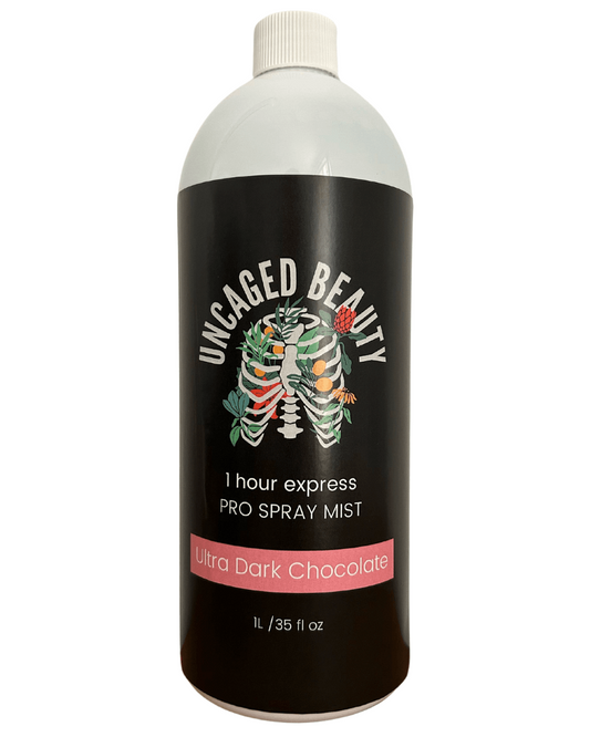 Uncaged Beauty Ultra Dark Chocolate based solution